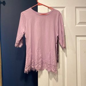 Lavender lace top